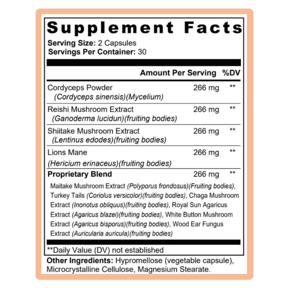 PURE MUSHROOM Premium Defense Blend